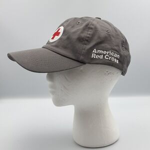 NET American Red Cross Baseball Cap Trucker‎ Hat Lid GRAY One Size Adjustable